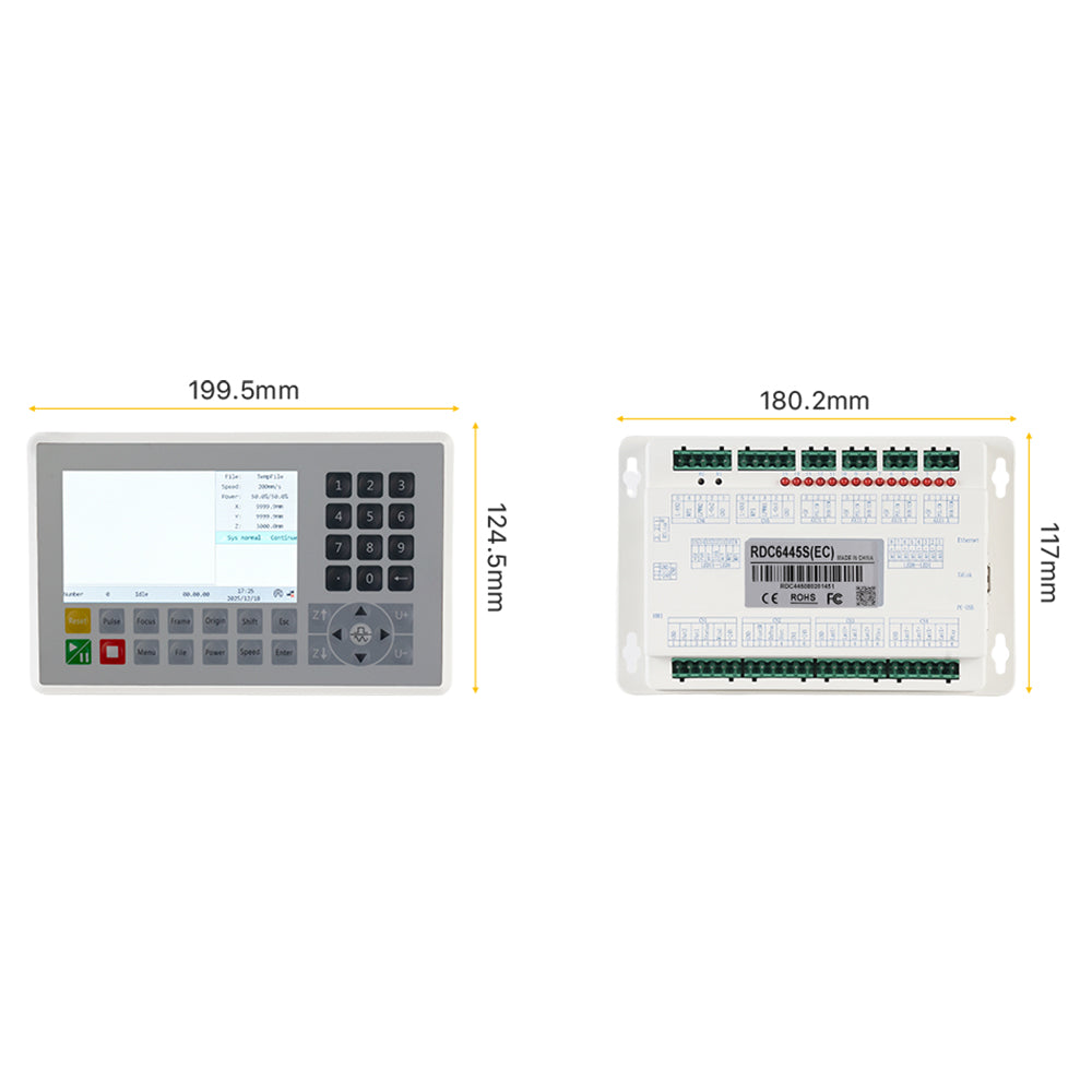 Cloudray Ruida laser controller RDC8445S size
