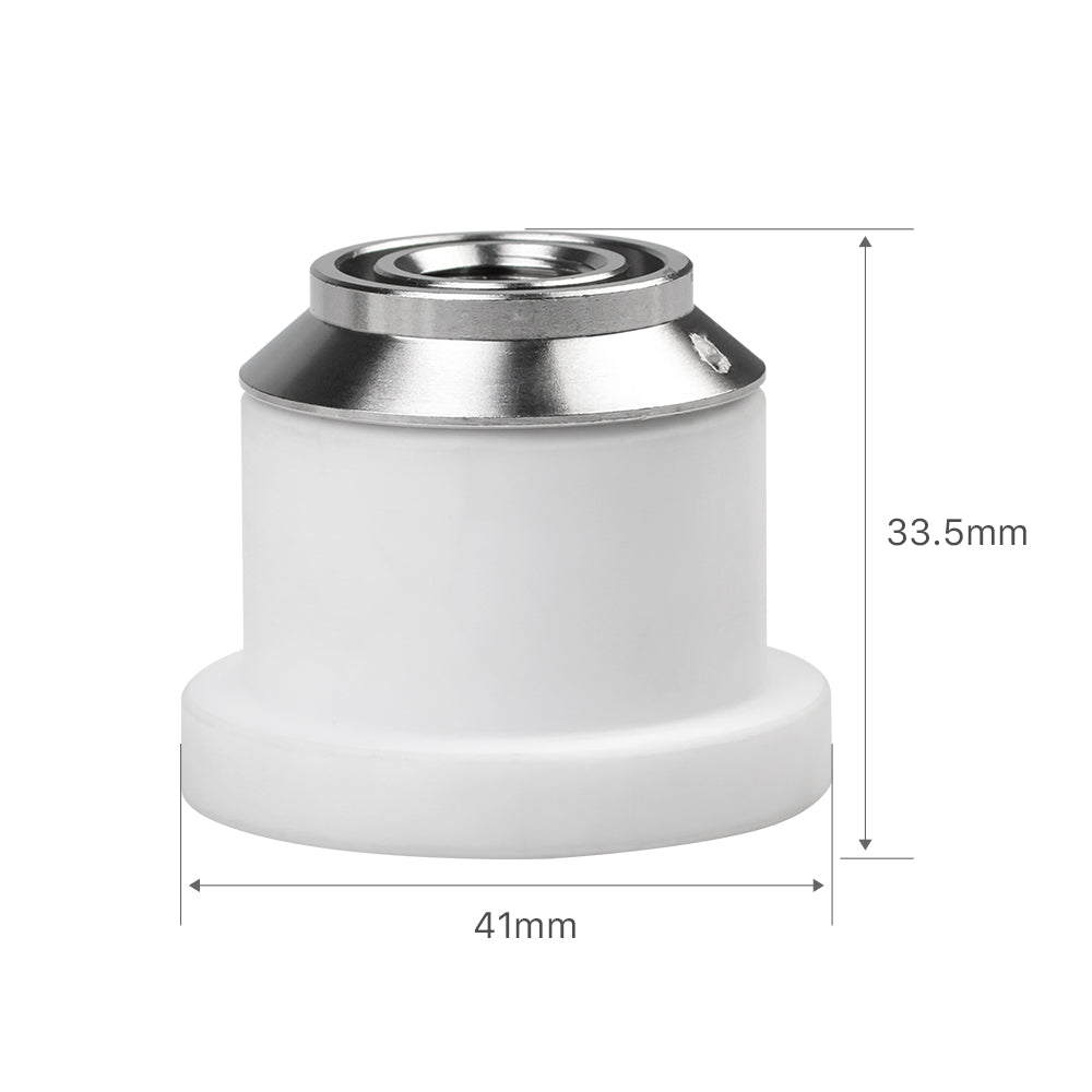 Cloudray Ceramic Nozzle Holder Dimensions 41mm Width and 33.5mm Height