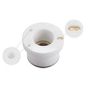 Cloudray Ceramic Nozzle Holder Top View with Conductive Alloy Contacts