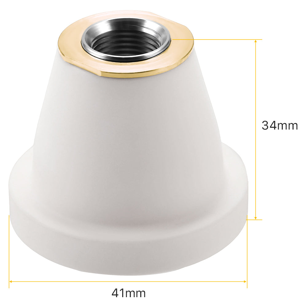 Cloudray Ceramic Nozzle Holder Dimensions: 41mm Bottom Diameter and 34mm Height