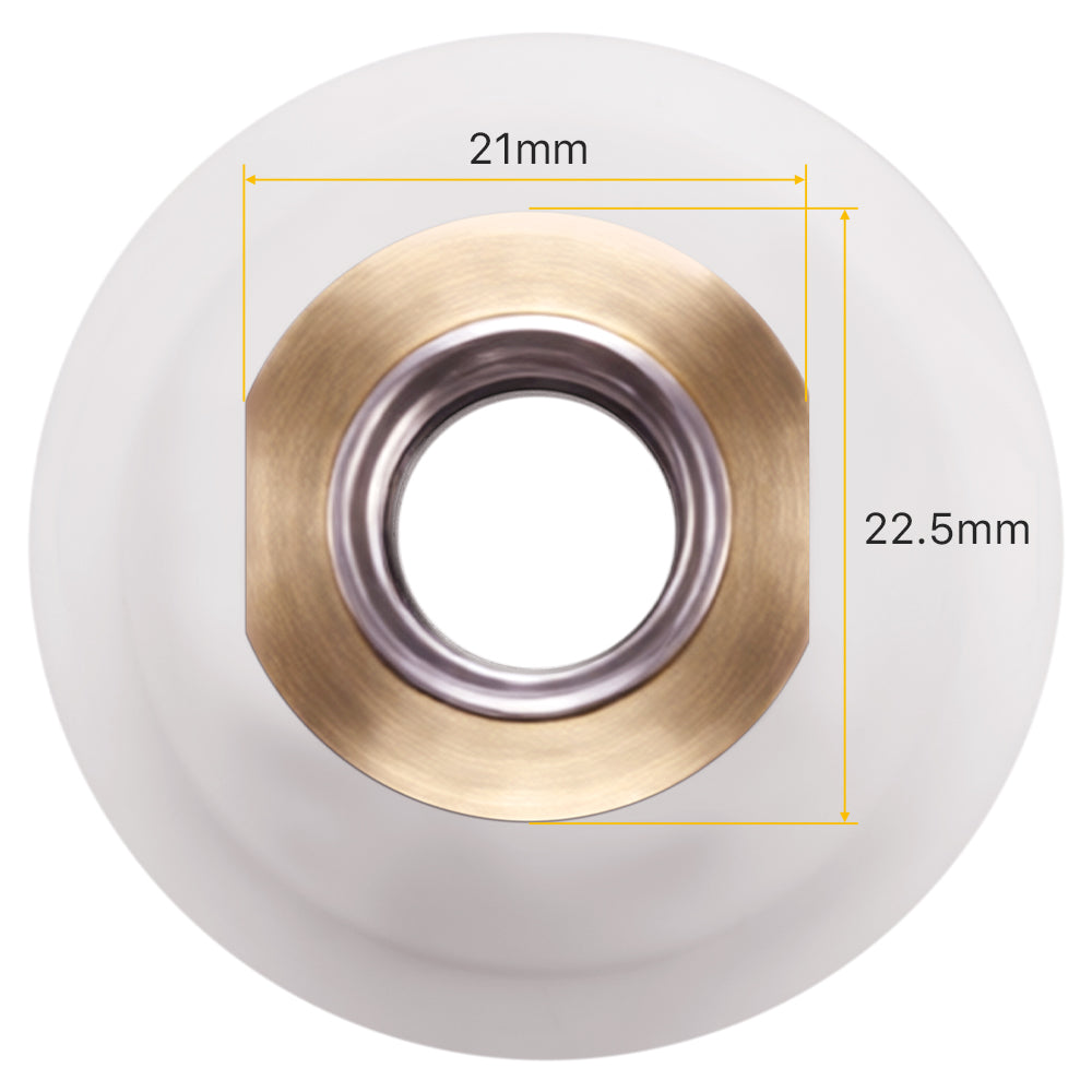 Cloudray Ceramic Nozzle Ring Dimensions: 21mm Inner Diameter and 22.5mm Outer Edge