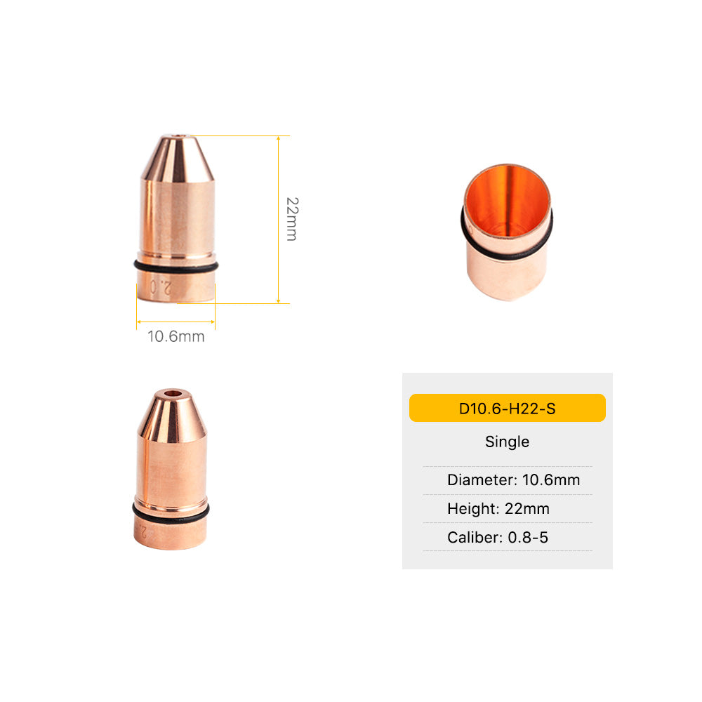 Cloudray Bullet Series Laser Cutting Nozzles