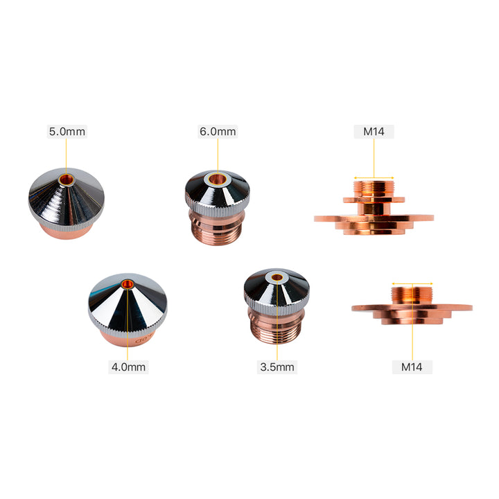Cloudray DNE A Type Chrome-plated Laser Cutting Nozzles