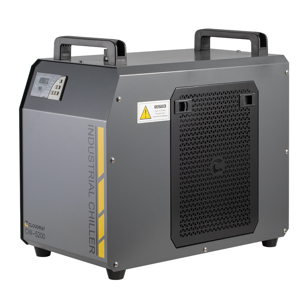 Refrigeratore d'acqua industriale AU Stock Cloudray CW5200 per macchina da taglio incisione laser CO2 150W