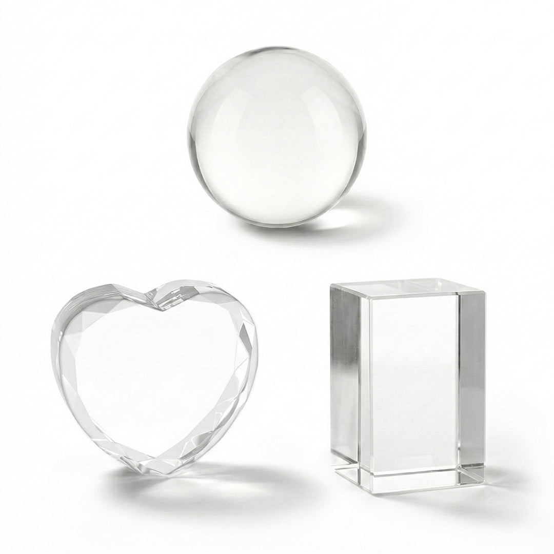 Cloudray Laser Marking & Engraving Materials Blank Crystal Blocks