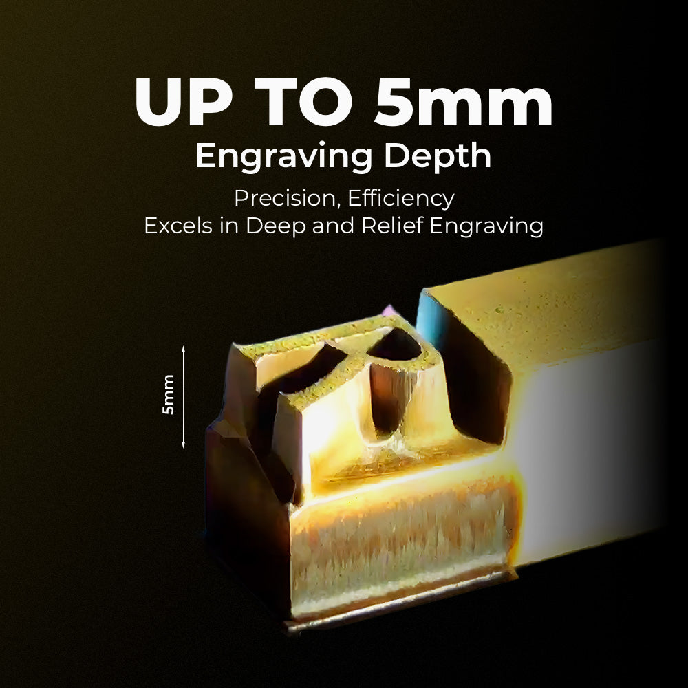 UP TO 5mm Engraving Depth | Cloudray GM Series Neo 100W 200W Autofocus Mopa Fiber Laser Engraver