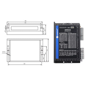 Product Mechanical Specification | Cloudray Leadshine DM542 2 Phase Stepper Driver