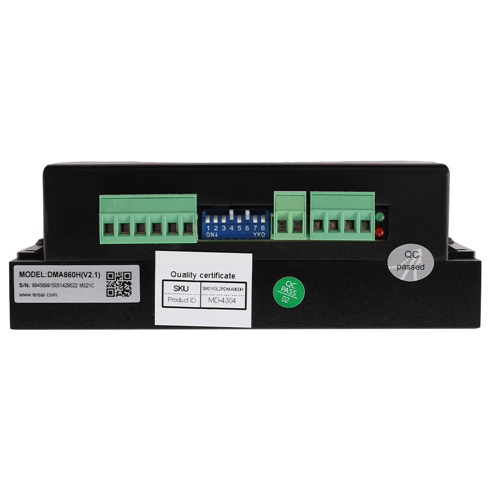 Cloudray DMA860H Digital Stepper Driver Quality Certificate and Model Label Details