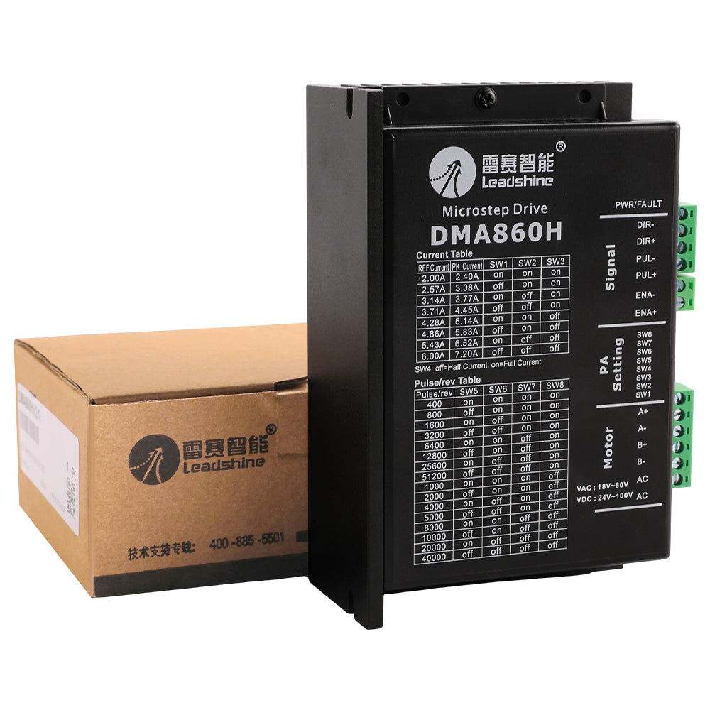 Cloudray Leadshine DMA860H Stepper Drive with Product Packaging