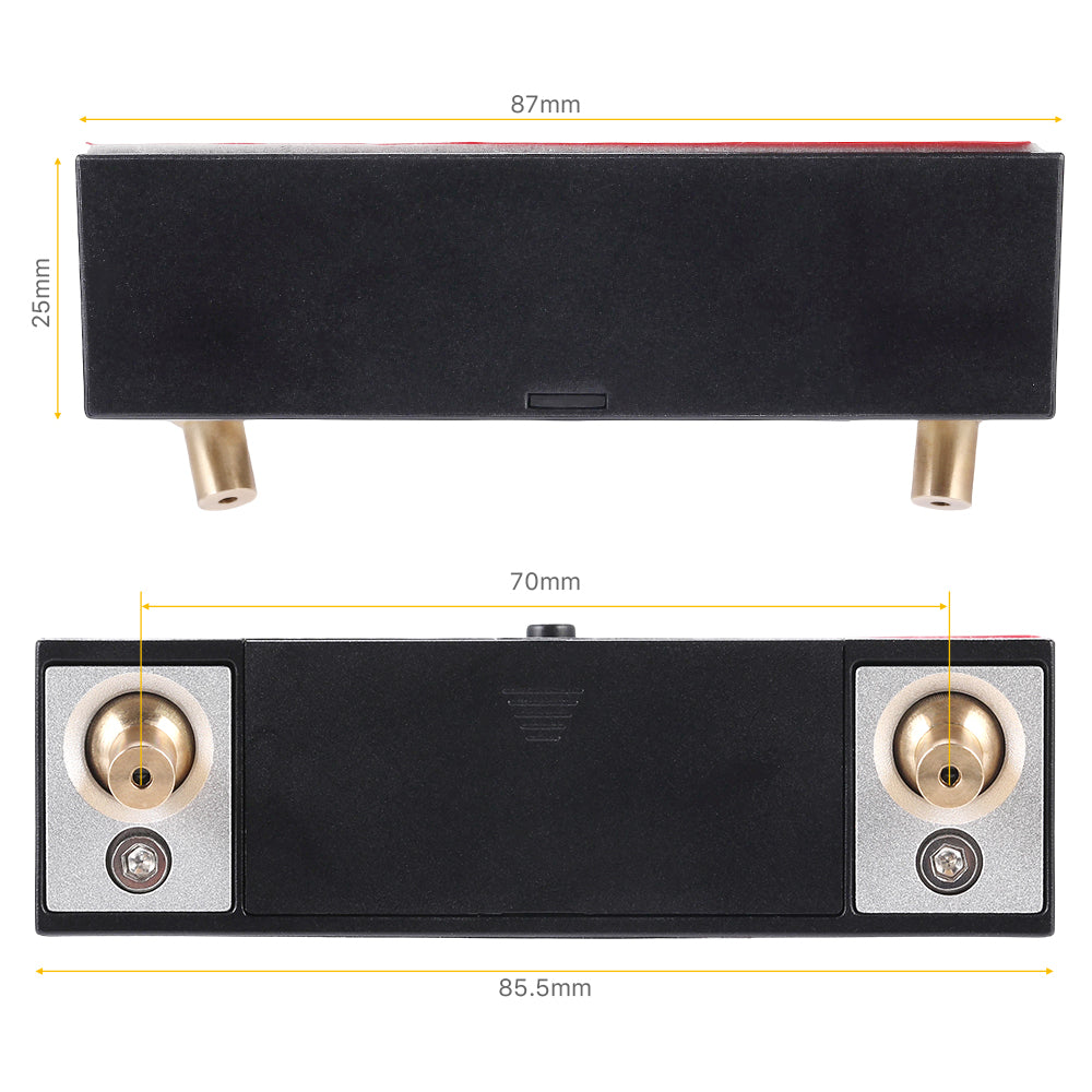 Cloudray External Red Light Module Dimensions: 87mm Length and 70mm Dot Pitch