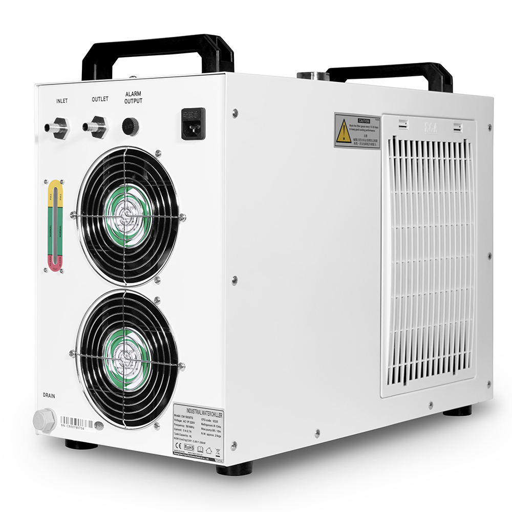 Refrigerador industrial de Cloudray CW5200 y CW5202 para el tubo del laser del CO2 150W