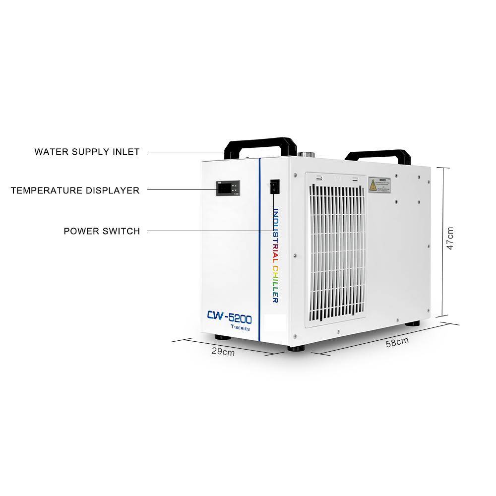 Охладитель Cloudray CW5200 &amp; CW5202 промышленный для пробки лазера СО2 150W