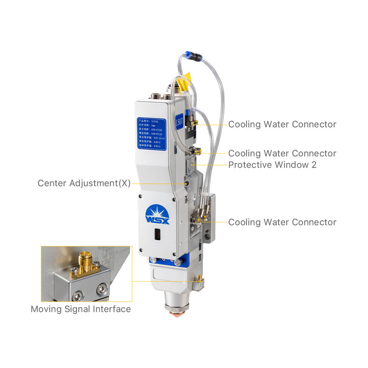 Cloudray 0–3 кВт WSX NC30E Автофокусная волоконно-лазерная режущая головка