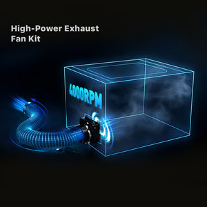 High-Power 4000RPM Exhaust Fan Kit for Effective Smoke, Odor, and Particle Removal during Laser Engraving