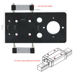 CO2 laser first mirror mount with 25mm mirror compatibility, adjustable height of 150–200mm and mounting hole dimensions