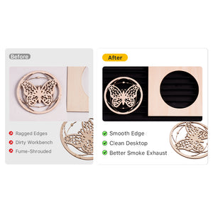 Enhanced laser cutting & engraving effect with Cloudray adjustable honeycomb table