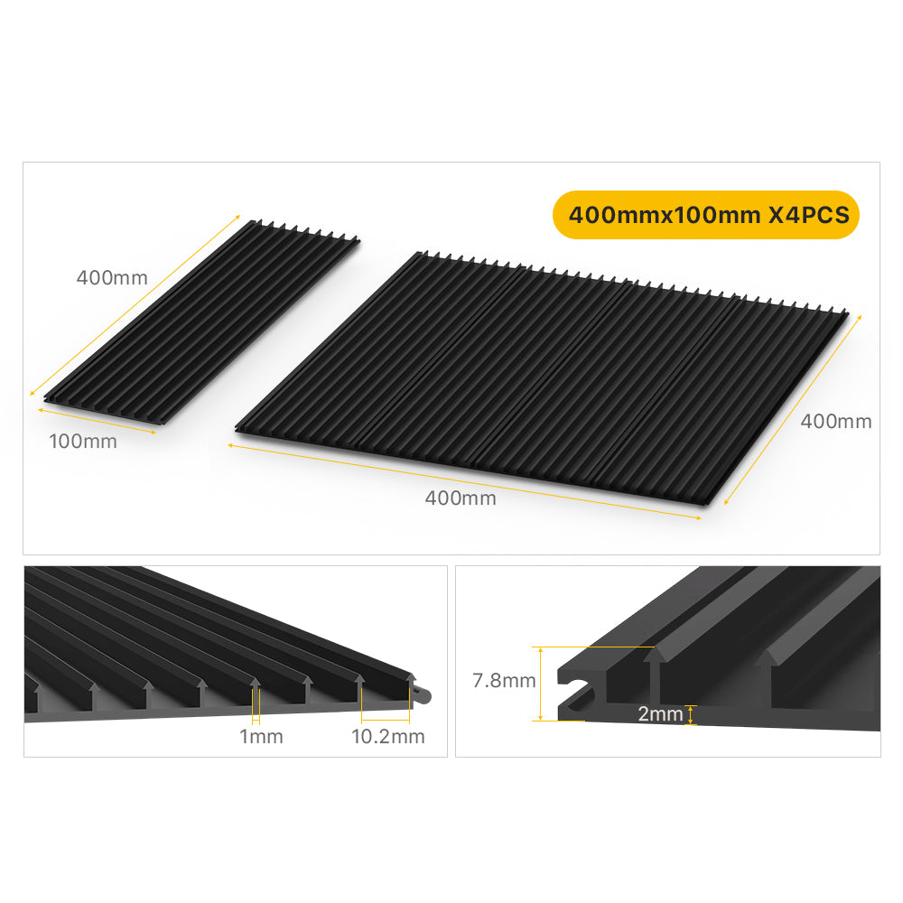 Dimension of Cloudray adjustable honeycomb table