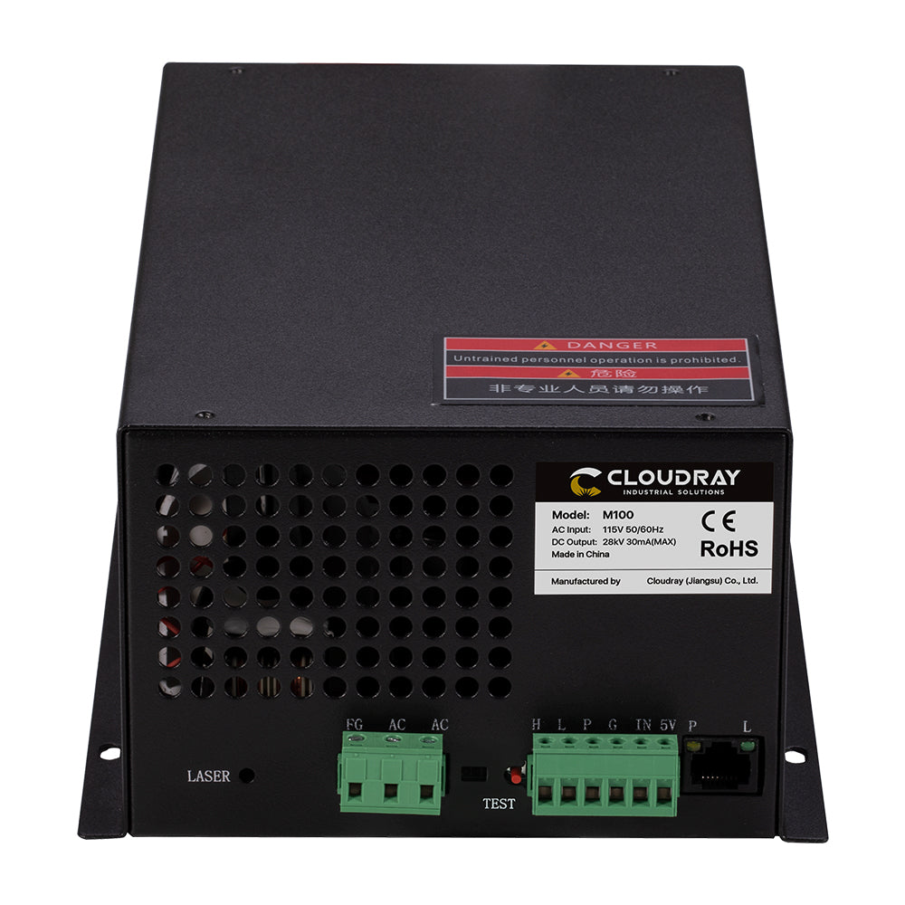 Cloudray 100 Вт MYJG CO2 лазерный блок питания с ЖК-дисплеем