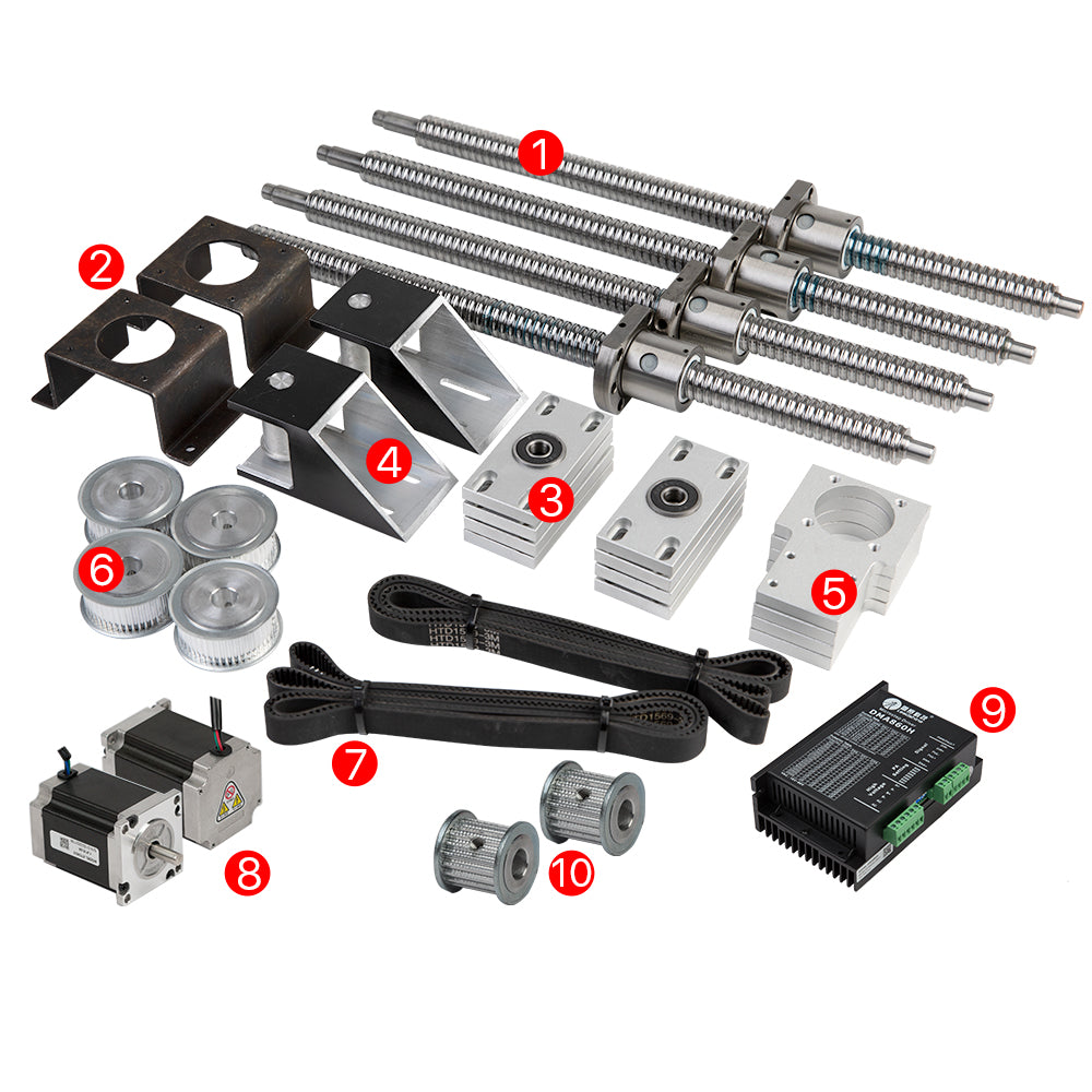 Cloudray Set B Lift Suit Package Listing with Stepper Motors and Driver