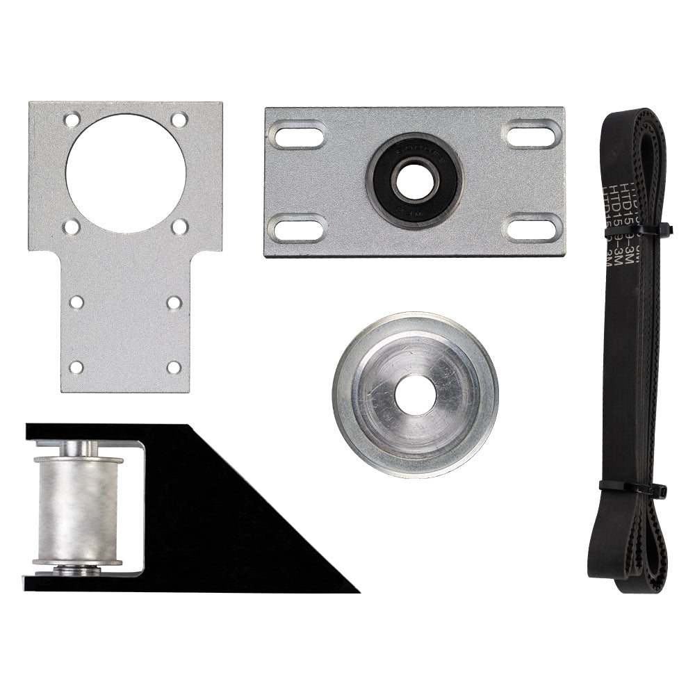 Cloudray Lift Metal Parts Component View of Bearing Block and Working Table Holder