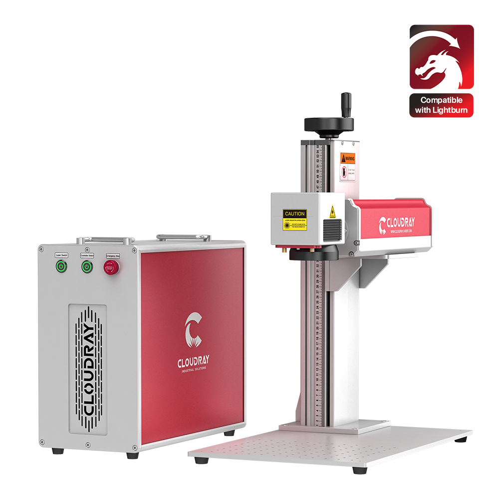 Cloudray MP-60 LiteMarker Pro 60W Split Laser Engraver Fiber Marking Machine 7.9” X 7.9” Scan Area With D80 Rotary