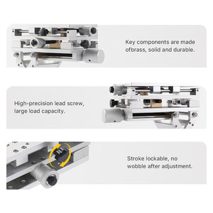 Cloudray High-Precision Scissor Lift Support with Lockable Stroke and Brass Components