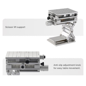 Cloudray High-Precision Scissor Lift Support with Lockable Stroke and Brass Components