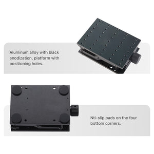 Cloudray Black Anodized Aluminum Alloy Lift Platform with Scissor Support,  and Anti-slip Pads