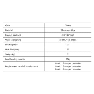 Product Specifications | Cloudray Three-dimensional (3D) Marking Workbench