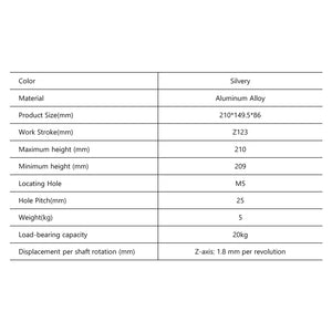 Product Specification | Cloudray One-dimensional Workbench