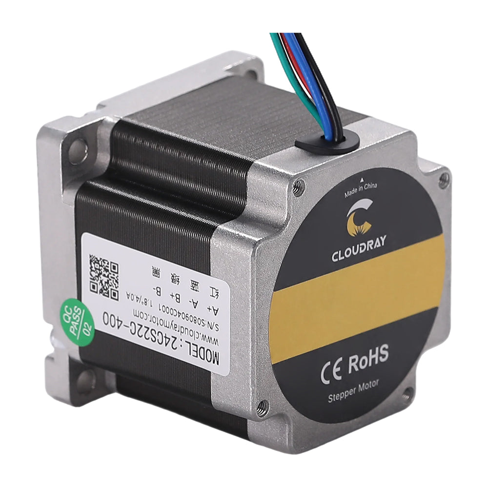 Cloudray 24CS22C-400 2 Phase Nema 24 Open Loop Stepper Motor