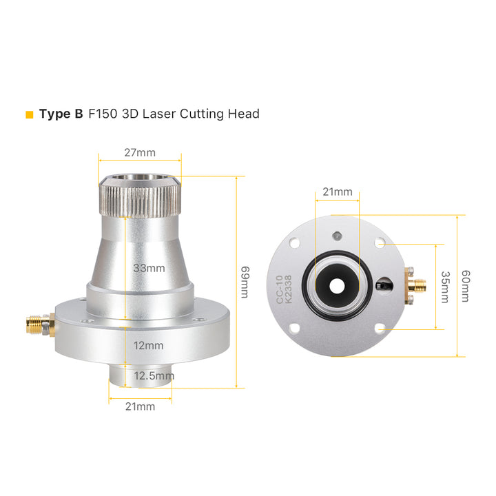 Cloudray Nozzle Connector For Ospri LC40 Laser Cutting Head
