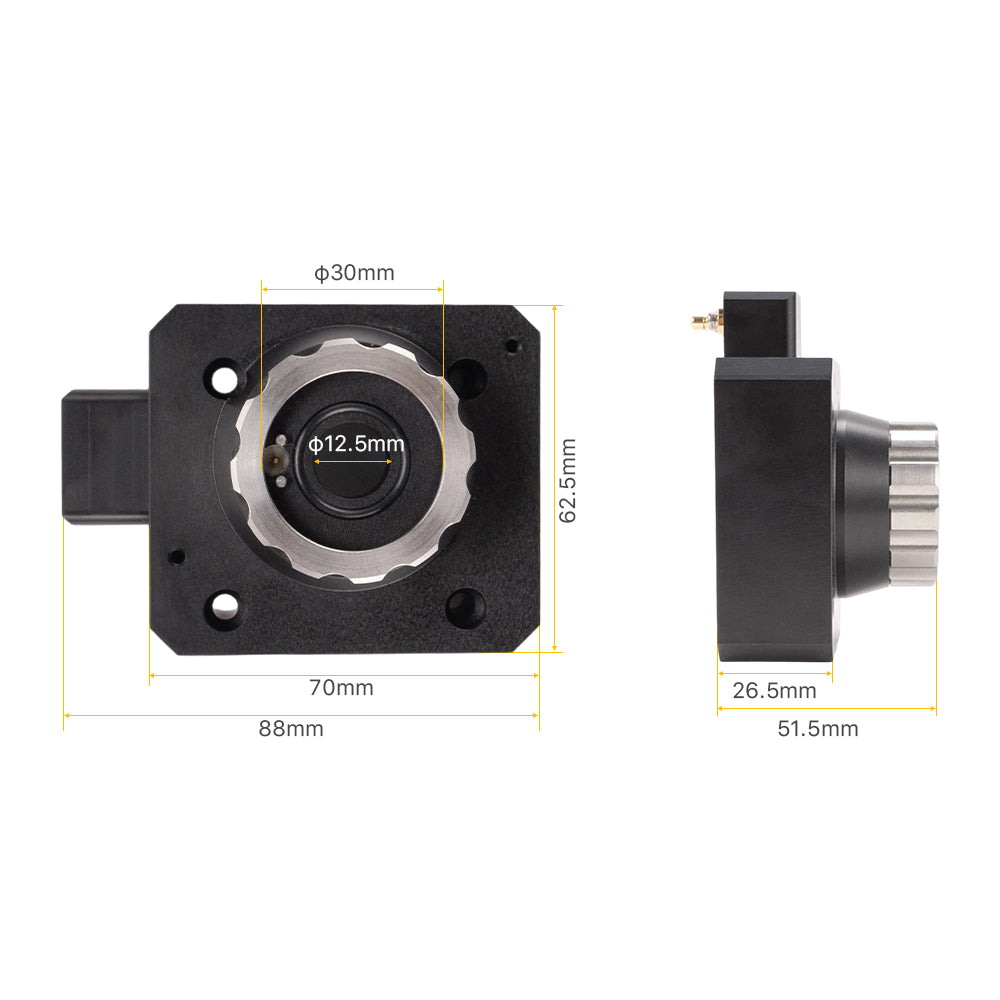 Product Dimension | Cloudray Nozzle Connector For Raytools BT240