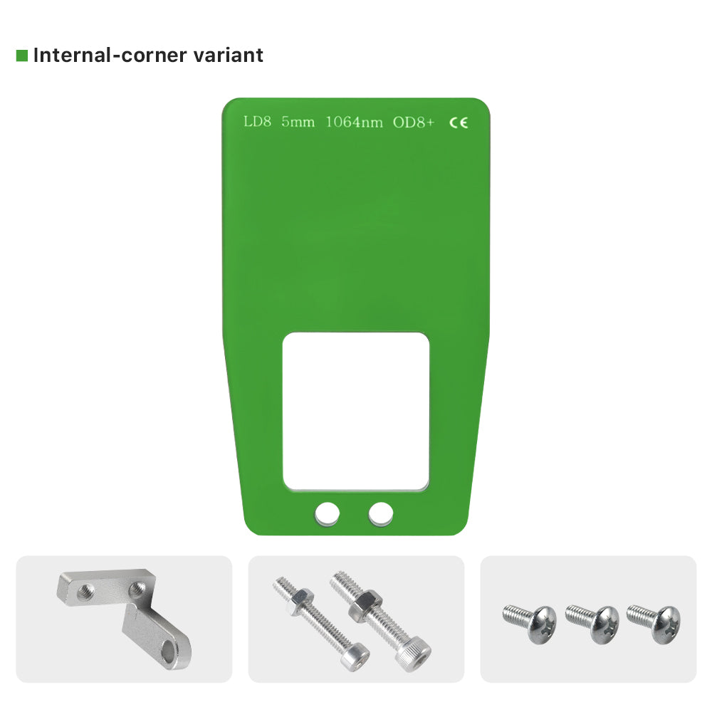 Cloudray Internal Corner Laser Welding Protective Shield Kit with Mounting Bracket and Screws