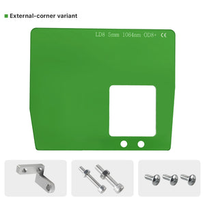 Cloudray External Corner Laser Welding Protective Shield Kit with Mounting Bracket and Screws