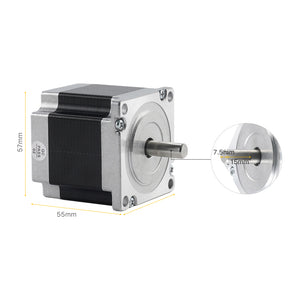 Cloudray 55mm 0.9N.m 2 Phase Nema 23 Open Loop Stepper Motor