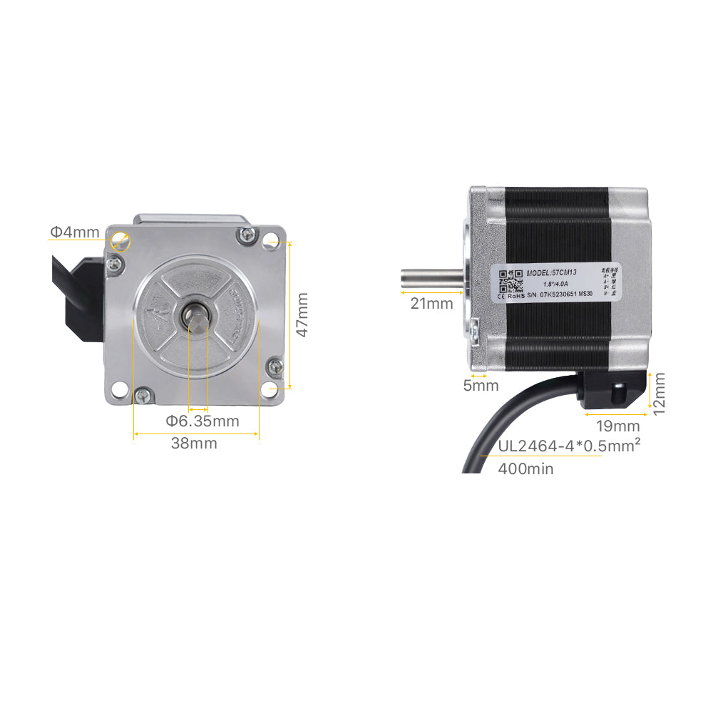 Cloudray Leadshine 57CM13 2-Phase Stepper Motor – Cloudray Laser