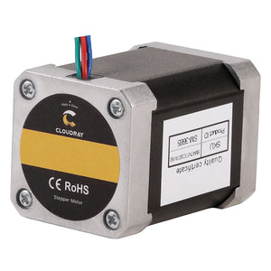 Cloudray Stepper Motor Back Cover View Featuring CE RoHS Certification and Product SKU Label