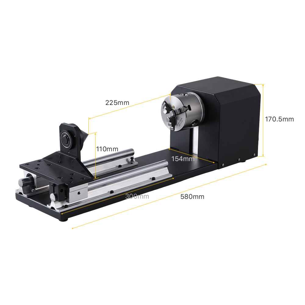 Cloudray Rotary Engraving Attachment With Chucks