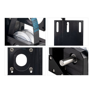 Cloudray Stepper Motor Reducer Product Details: Drive Shaft, Mounting Holes, and Pulley Structure