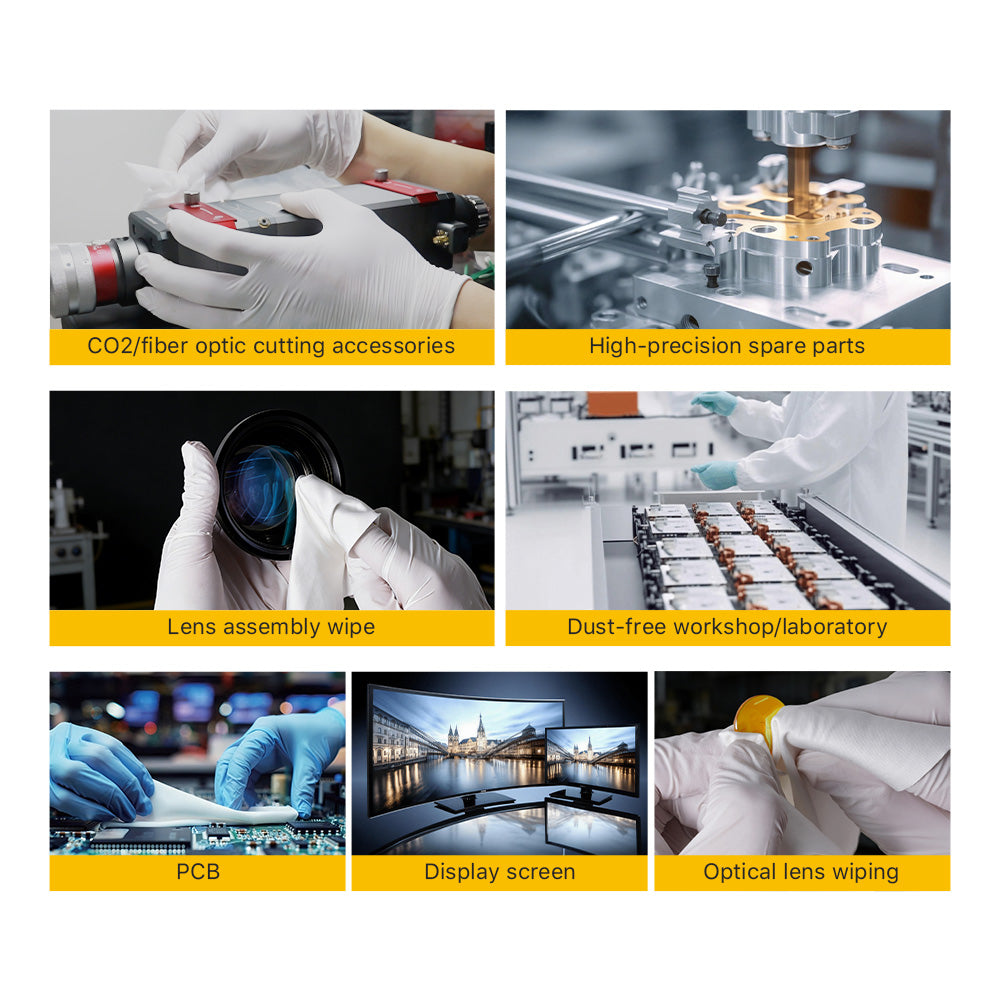 Product Application | Cloudray 100 Pcs Ultra-fine Cleanroom Wipes