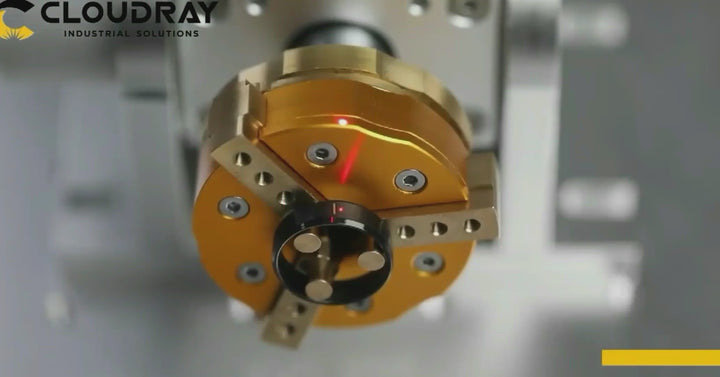 Cloud ray QS-30 Lit eMarker Pro 30W Split Laser graveur Faser markierung maschine 4,3 "X 4,3" Scan bereich mit D80 Rotary