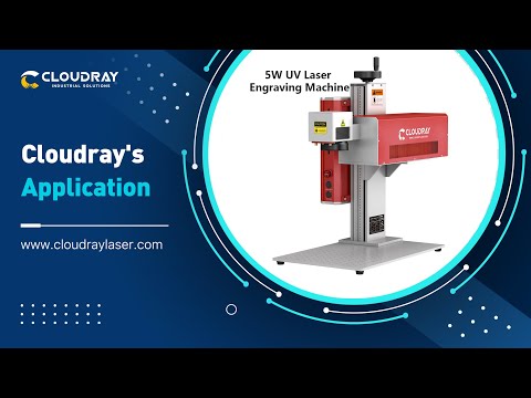 Cloudray UV-5 la machine UV d'inscription de gravure du laser 5W avec 4,3 "X 4,3" refroidissement à l'air de secteur de balayage
