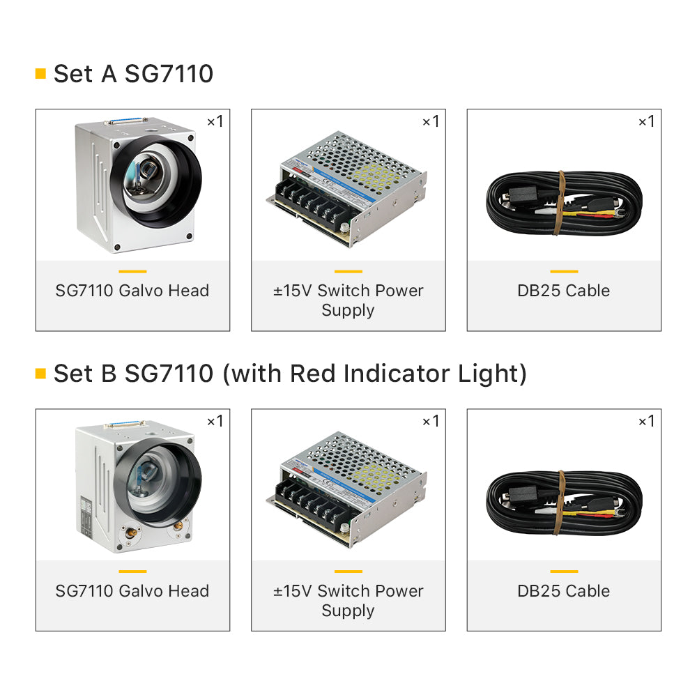 1064nm Fiber Laser Scanning Galvo Head SG7110 Galvanometer Scanner &Power Supply 1064nm Fiber Laser Scanning Galvo Head SG7110 Galvanometer Scanner &Power Supply