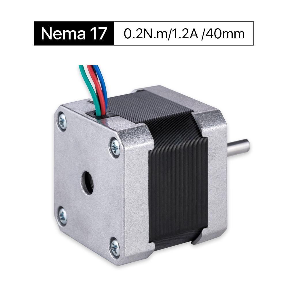 Cloudray 40mm 0.2N.m 1.2A 2 Fase Nema17 Motor paso a paso de bucle abierto