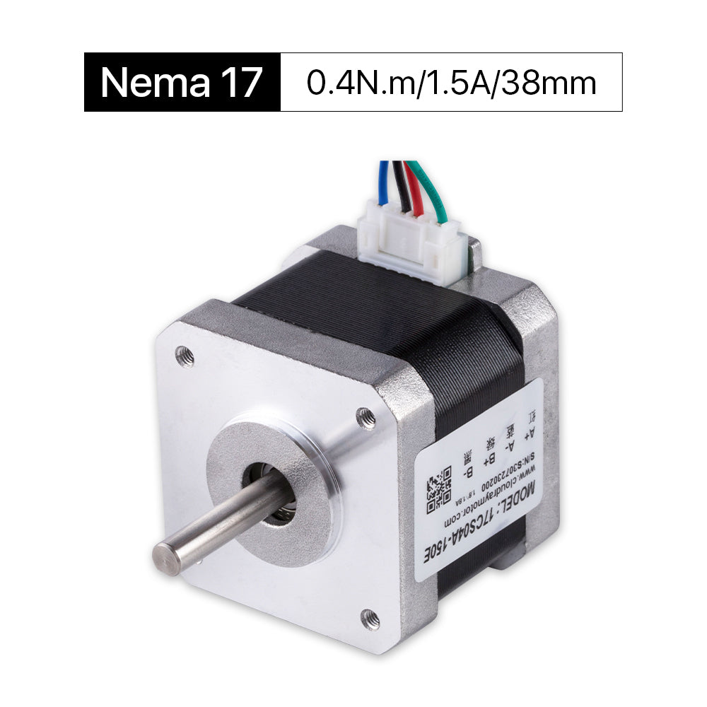 Cloudray 38mm 0.4N.m 1.5A 2 Phase Nema17 Open Loop Stepper Motor With 4-lead Cable