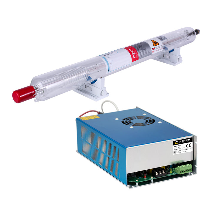 Cloudray Bundle For Sale W4 100W RECI Co2 Laser Tube + DY-13 100W Laser Power Supply
