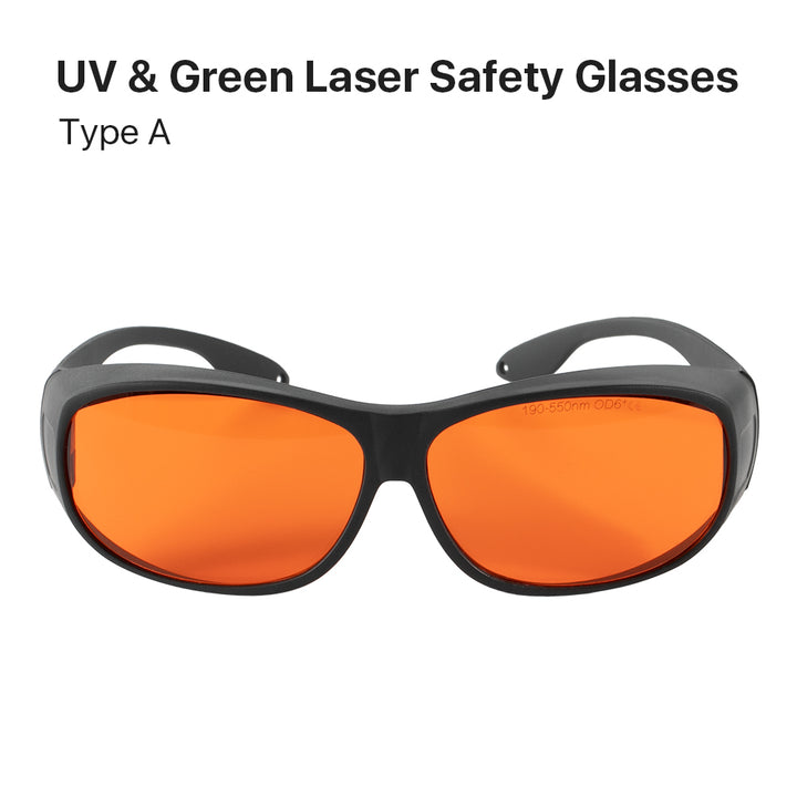 Occhiali di sicurezza laser UV e verdi Cloudray
