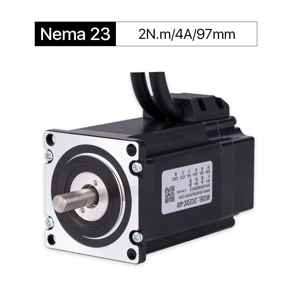 Cloudray 97 mm 2 Nm 4 A 2-Phasen-Nema 23-Schrittmotor mit geschlossenem Regelkreis