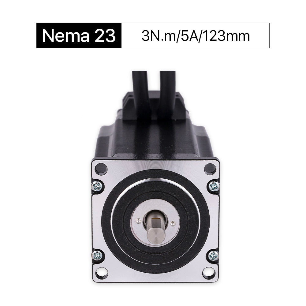Cloudray 123 mm 3 Nm 5 A 2-Phasen-Nema23-Schrittmotor mit geschlossenem Regelkreis